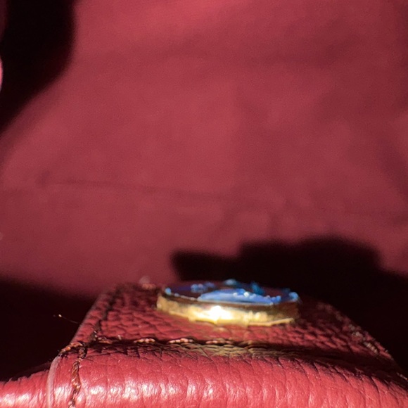 Polene Numéro Neuf Mini Textured Black Cherry Bag - Picture 12 of 14